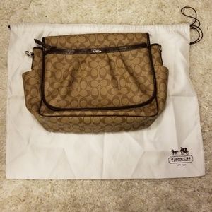 Coach Tan PVC Messenger Bag